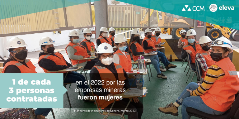 1 de cada 3 personas contratadas en compañías mineras fueron mujeres durante el 2022