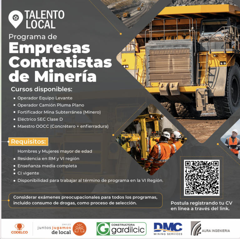 Nuevo proceso de convocatoria para Programa de Empresas Contratistas de Minería
